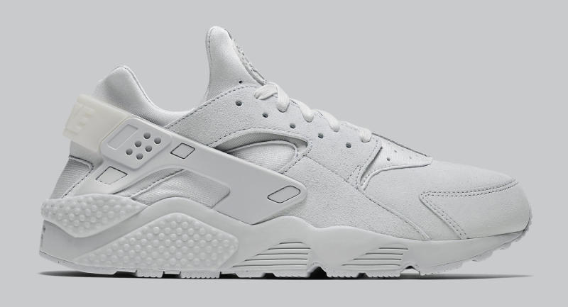 nike huarache grey suede