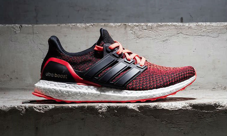 adidas Ultra Boost Black/Solar Red | Sole Collector