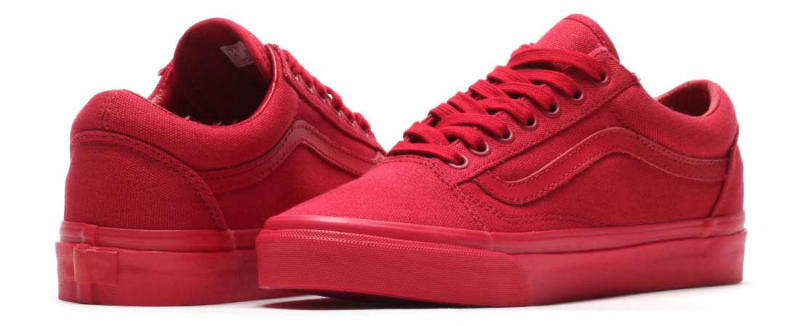 canvas old skool red