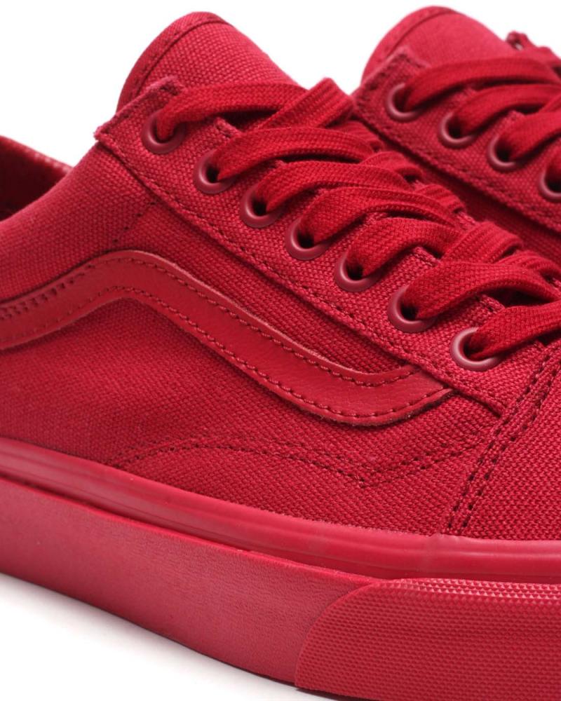 all red old school vans cheap online