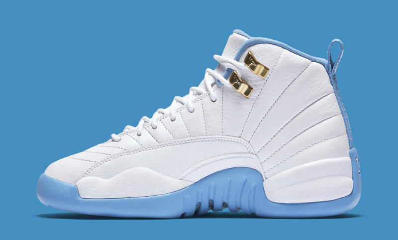 Air Jordan 12 GS White/Metallic Gold 