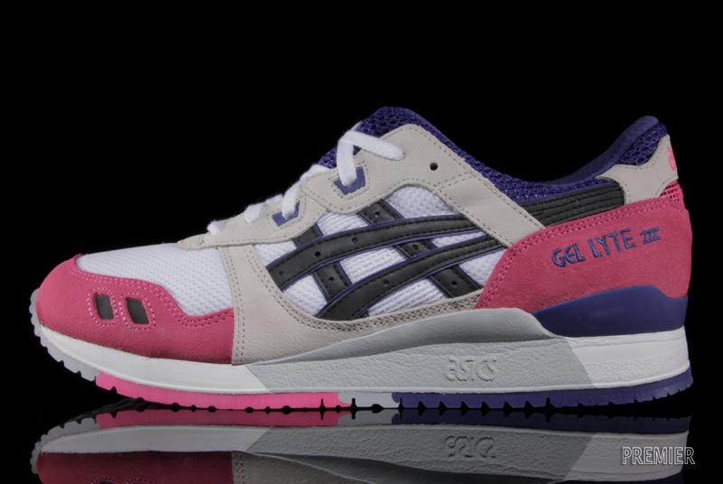 asics gel lyte iii white and pink