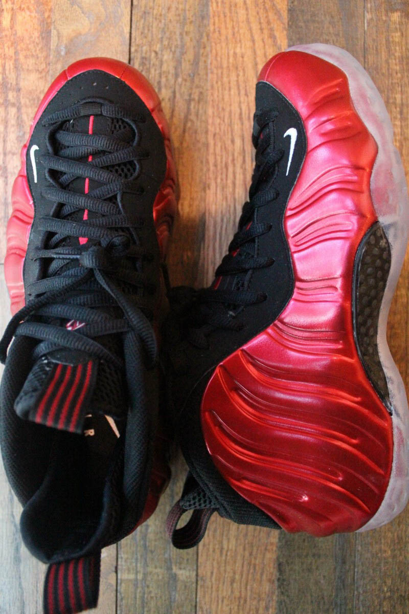 red and white foams