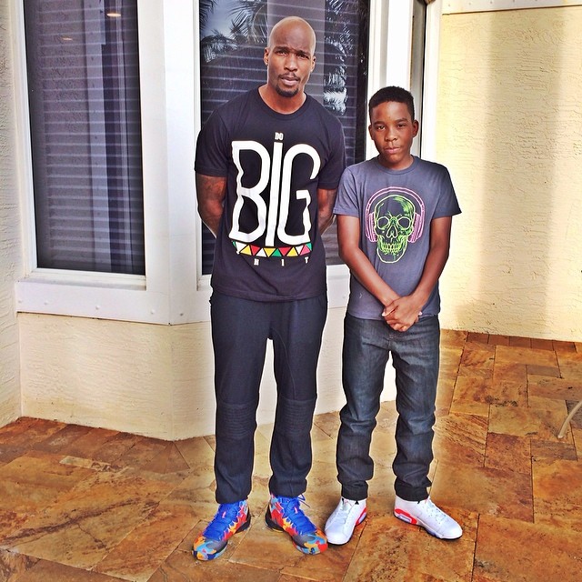 Chad Johnson wearing Air Jordan XX8 SE OKC