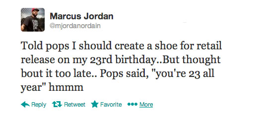 Will Marcus Jordan Be Designing an Air Jordan for his 23rd Birthday