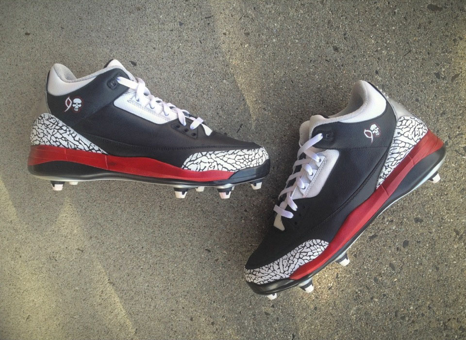 Air Jordan 3 Cleats for Darnell Dockett by Mache Custom Kicks