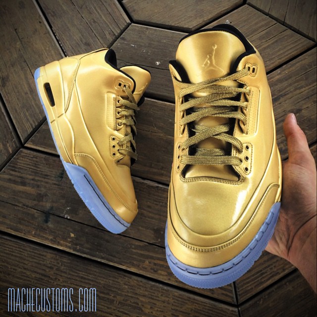  Air Jordan III 3 Gold by Mache Custom Kicks (2)