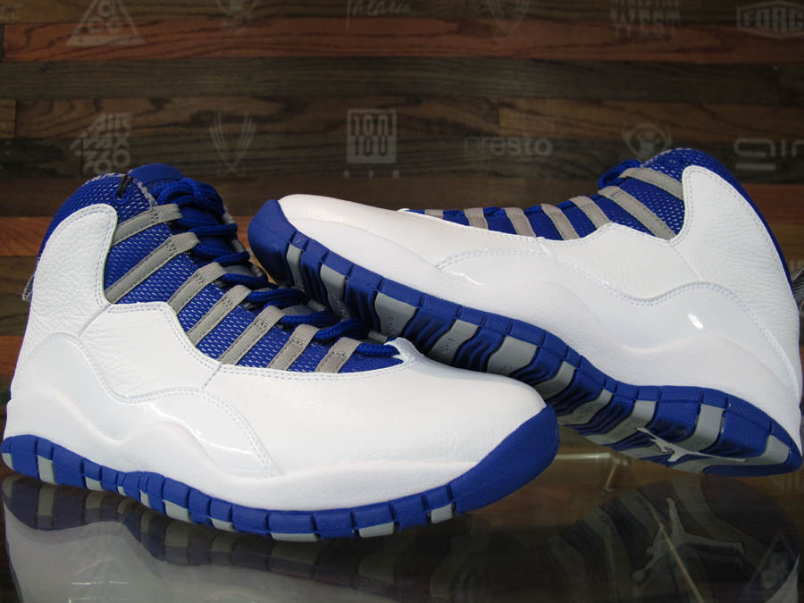 Air Jordan 10 X White Old Royal Stealth Shoes New 487214-107 (9)