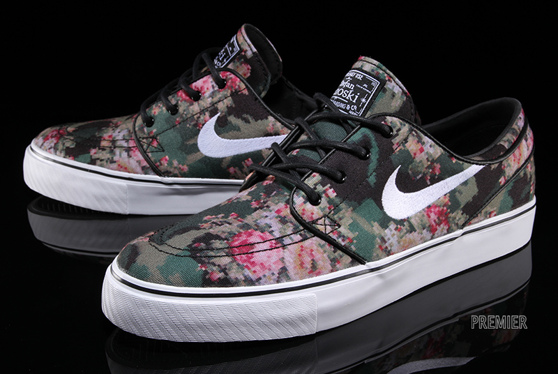 Nike janoski floral slip on sale