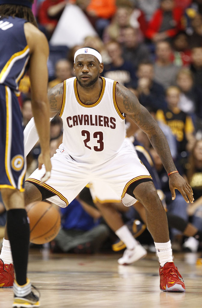 LeBron James wearing Nike LeBron XII 12 Cavs (9)