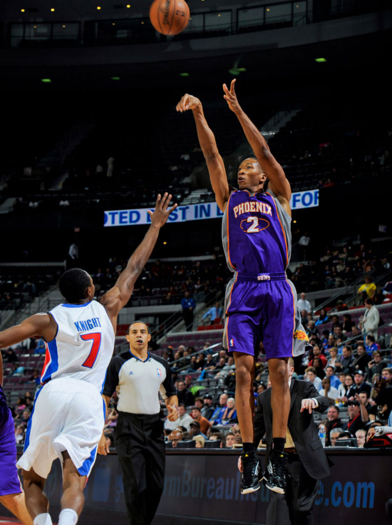 Wesley Johnson wearing adidas adizero Ghost 2