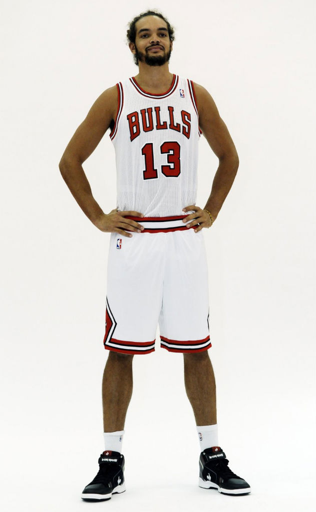 Joakim Noah wearing Le Coq Sportif Joakim Pro Model 3.0