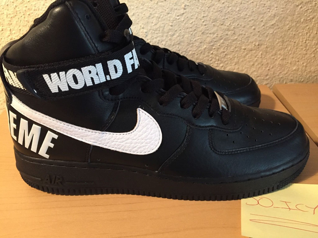 Supreme x Nike Air Force 1 High Black (3)