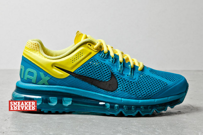 Nike air max 2013 deals blue and green