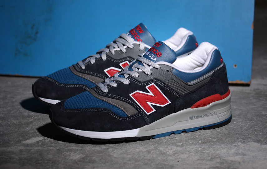 new balance 997 navy blue