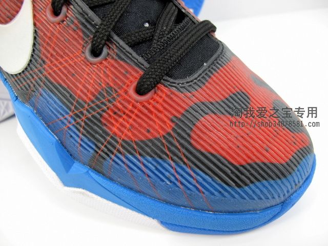 Nike Zoom Kobe VII Poison Dart Frog Black White Red Blue 488371-403 (8)