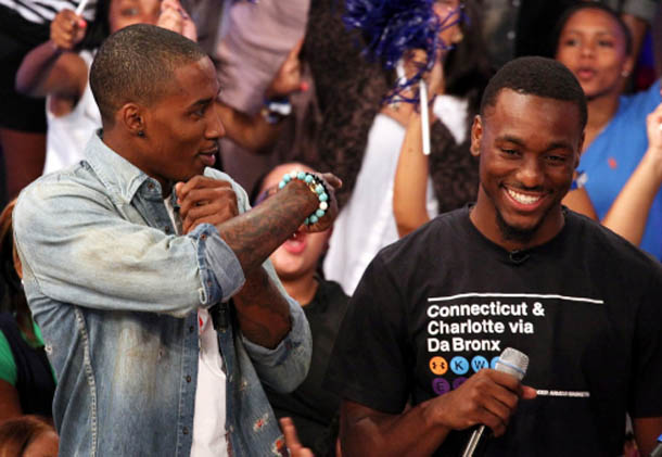 Brandon Jennings and Kemba Walker wear Under Armour on 106 & Park