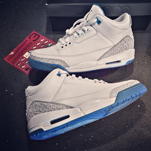 DJ Skee wearing Air Jordan 3 Harbor Blue