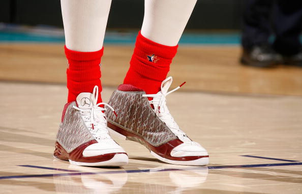 Carmelo Anthony wearing Air Jordan 23 All-Star PE (2)