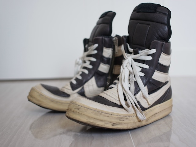 rick owens geobasket dunks