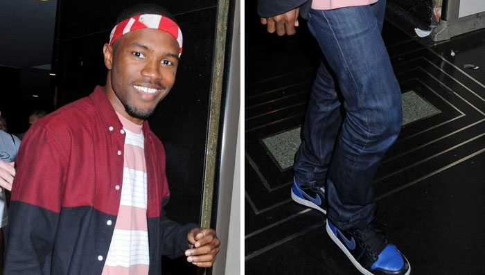 Frank Ocean Wears Air Jordan 1 Black 