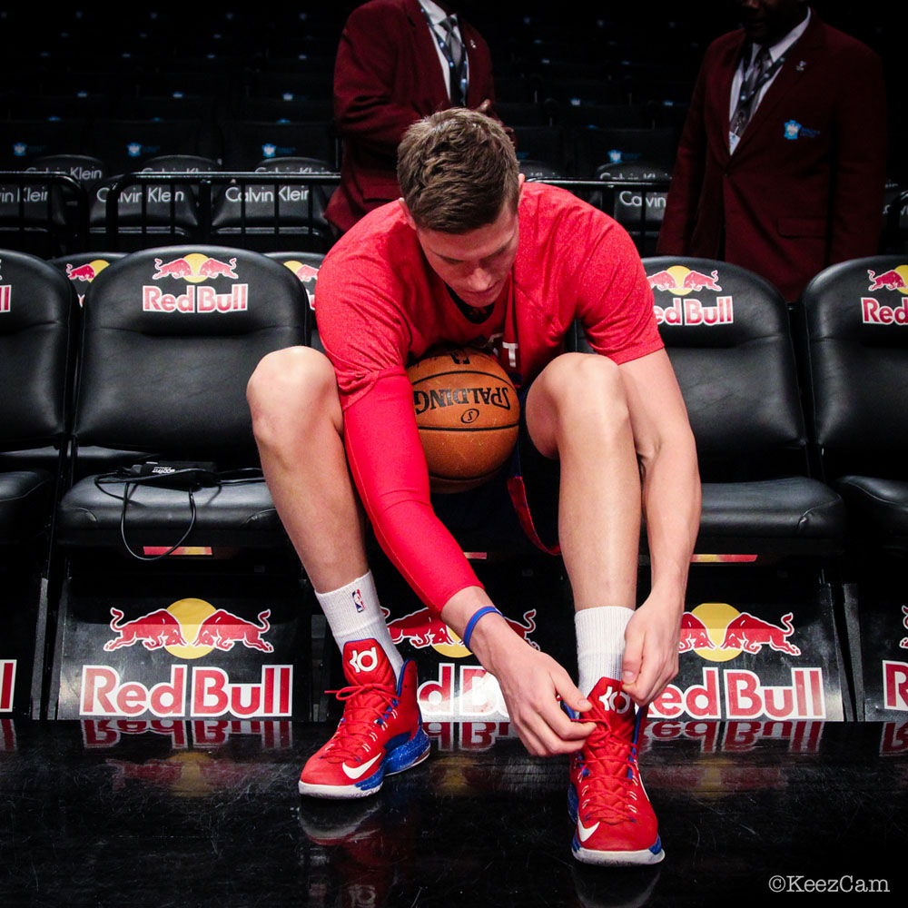 Jonas Jerebko wearing Nike KD 5 iD (2)