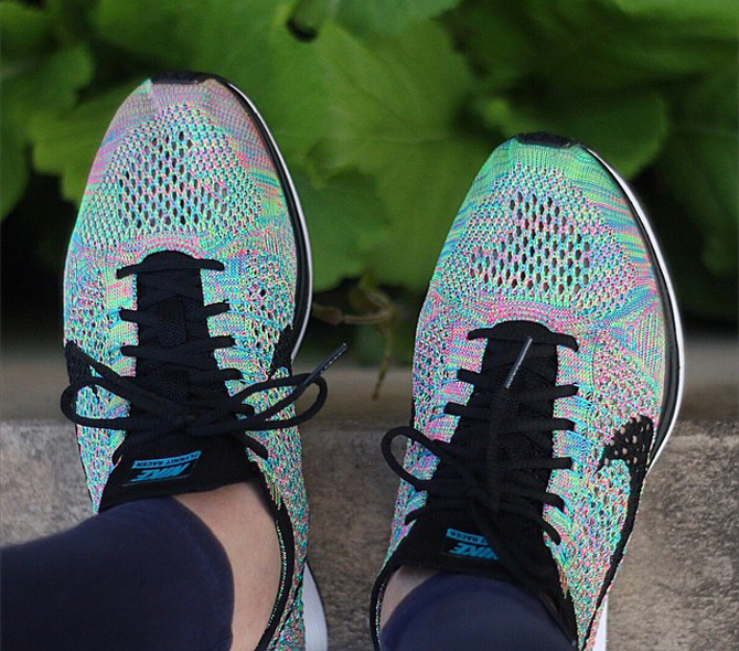 nike flyknit racer 2.0 multicolor