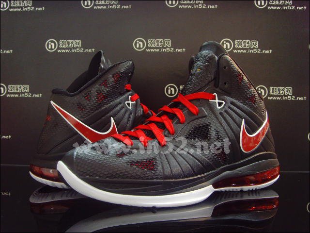Nike Air Max LeBron 8 P.S. Black Red White 441946-001