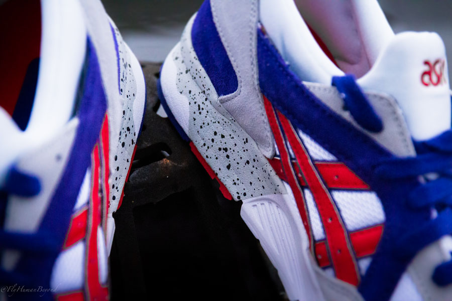 asics gel lyte v white blue red