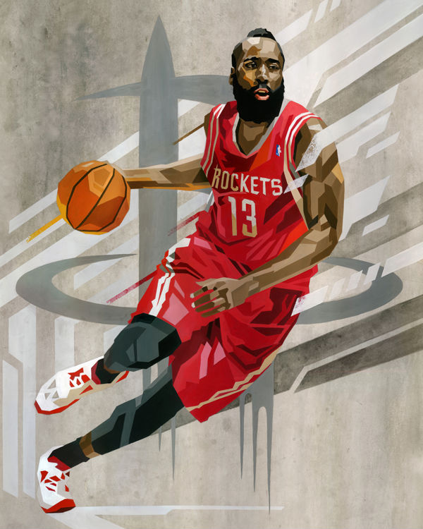 RareInk x NBA James Harden by Tadaomi Shibuya (1)