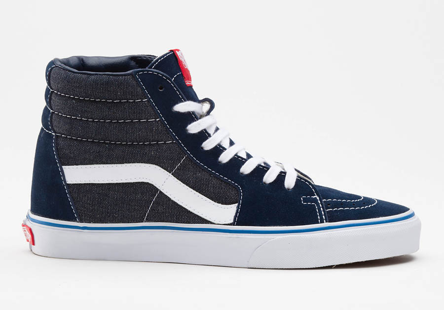 Vans sk8 2025 hi suede denim