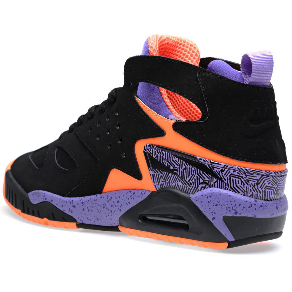 nike huarache black purple orange