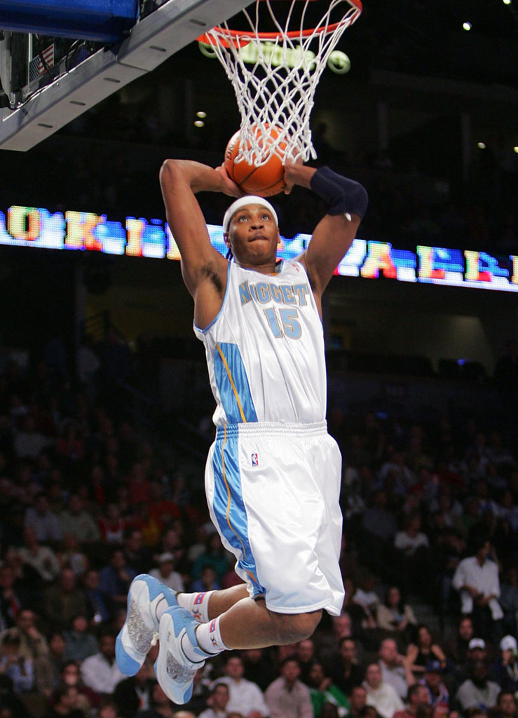 Carmelo Anthony wearing Air Jordan 20 Nuggets PE (1)