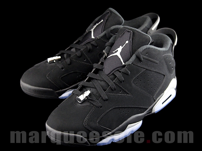 low top jordan 6 black