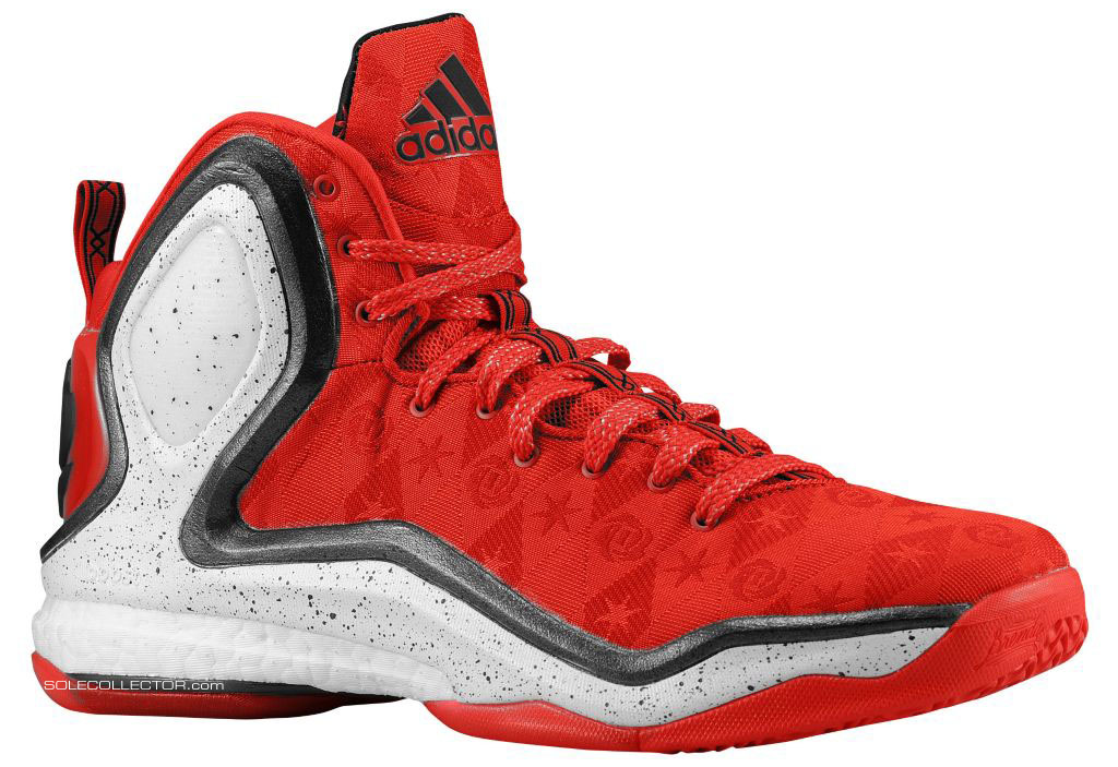 adidas D Rose 5 Boost Red/Cement (1)