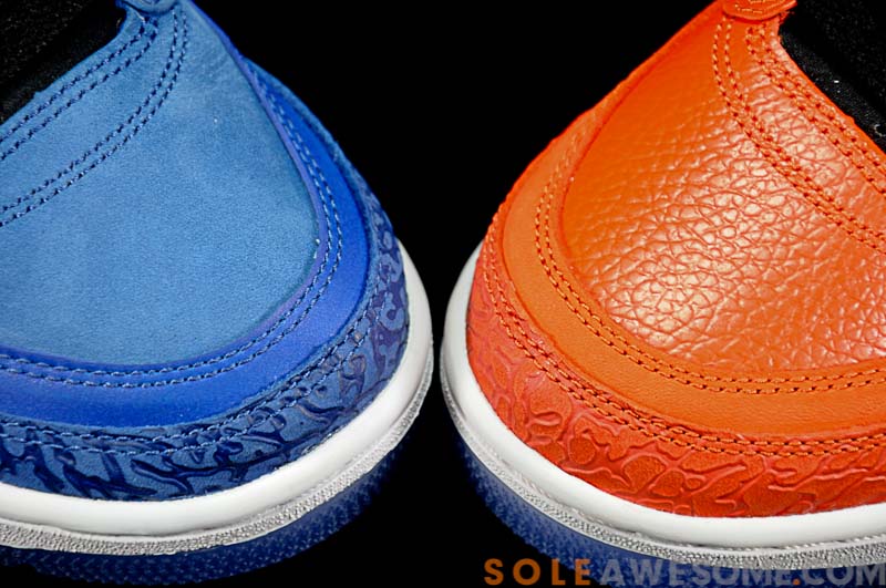 Jordan Spiz'ike New York Knicks - Blue vs. Orange Comparison