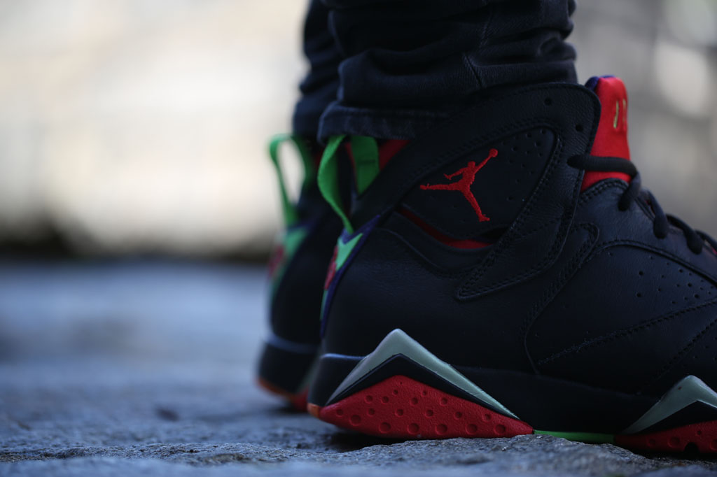 air jordan 7 on feet