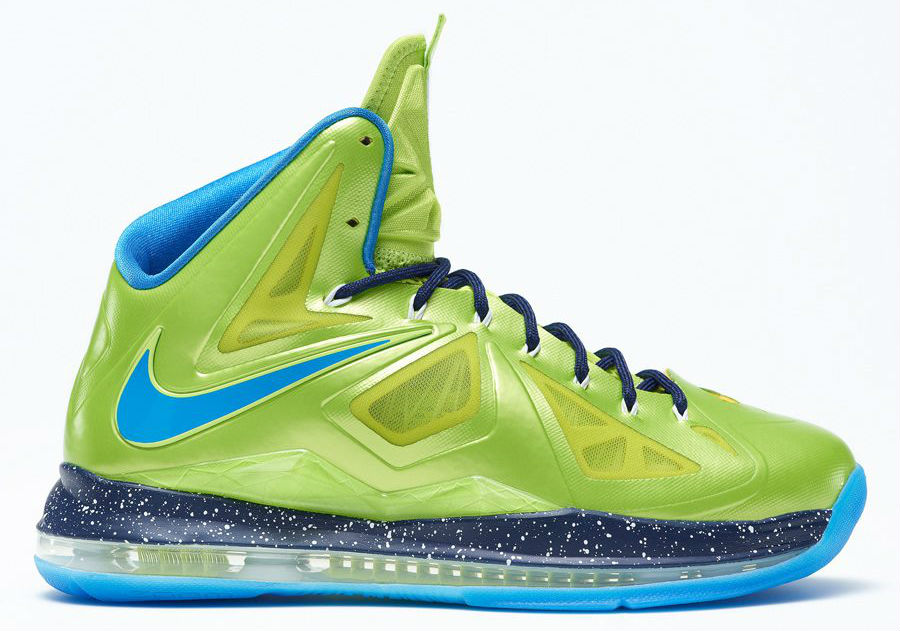Nike LeBron X iD Green Blue (1)