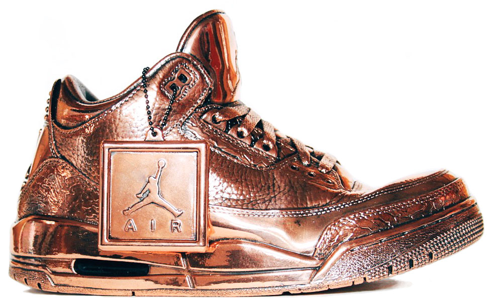 bronze jordans