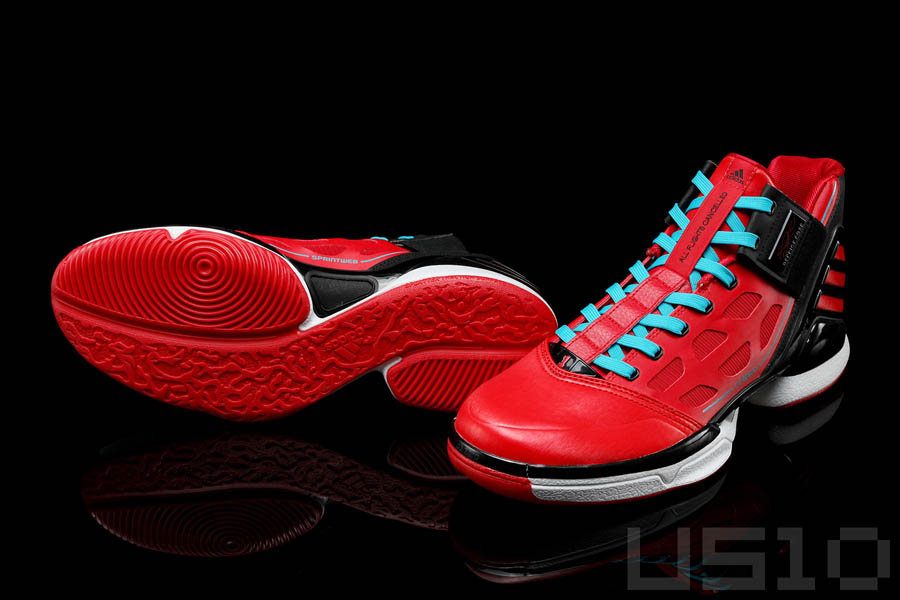 adidas adiZero Rose 2.0 Red Black Intense Blue L-Train Chicago G47565