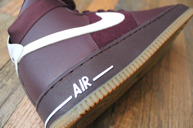 Nike Air Force 1 Hi Deep Burgundy White Gum Medium Brown 315121-600