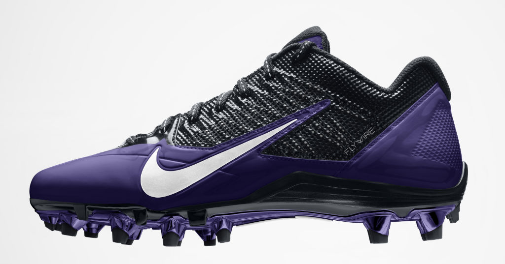 Nike Alpha Pro Cleats for Baltimore Ravens (1)