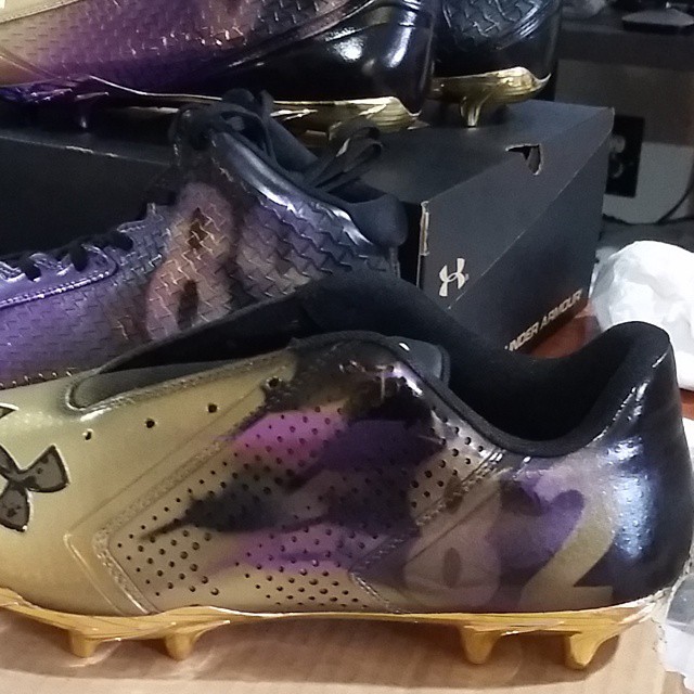 Steve Smith wearing Under Armour Nitro Icon Ravens by Dez Customz (1)