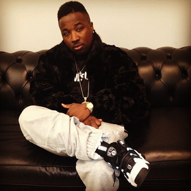 Troy Ave wearing adidas Crazy 8 Brooklyn Nets