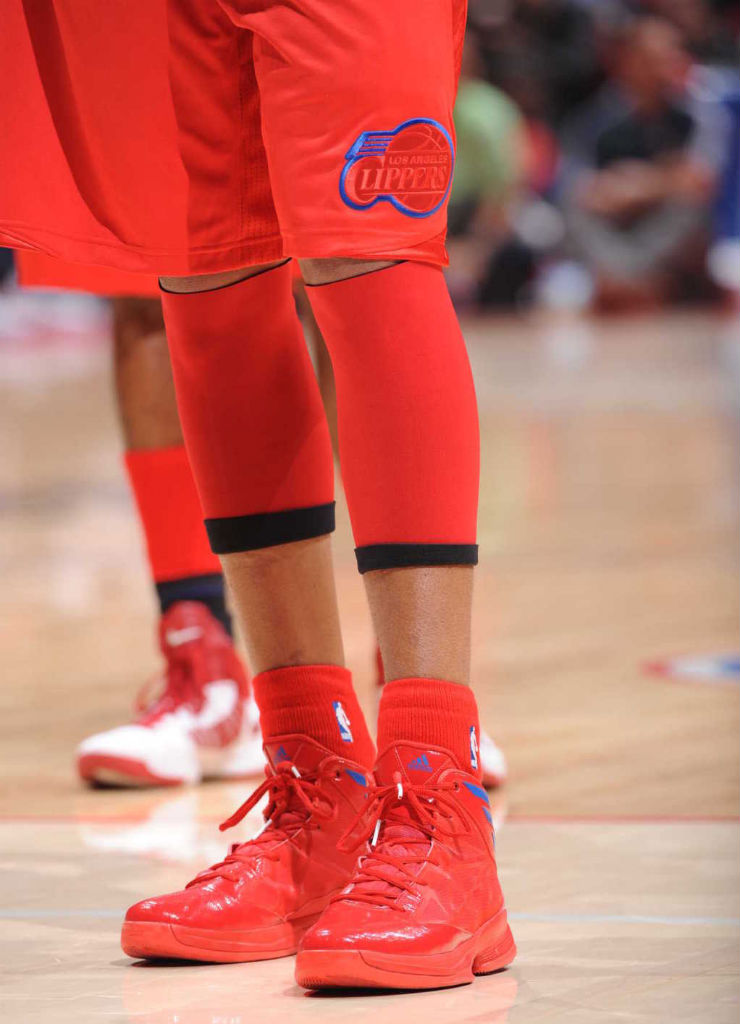 Matt Barnes wearing adidas Crazy Fast Red Blue (2)