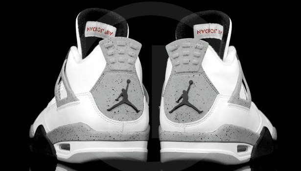 Jordan retro 4 outlet white and black