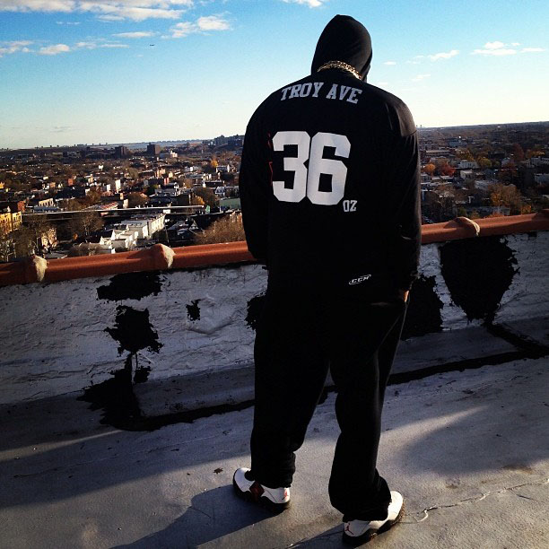 Troy Ave wearing Air Jordan 10 Chicago