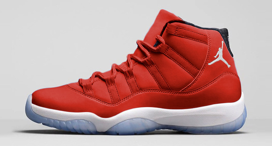 jordan 11 shoes red