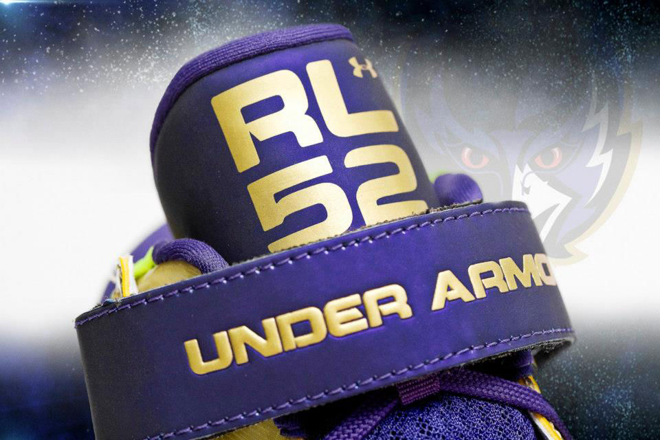 Under Armour's Golden Commemorative Super Bowl Cleats For Ray Lewis (3)