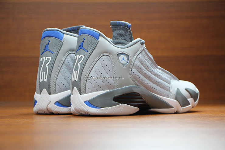 jordan 14 grey and blue